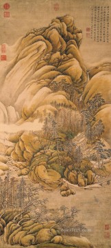 Limpieza de ríos y montañas después de la nieve Wang Wei chino tradicional Pinturas al óleo